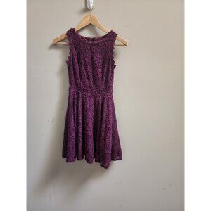 Jodi Kristopher Dress Womens Fit & Flare Lace Dress Scallop Size 0 Prom Wedding